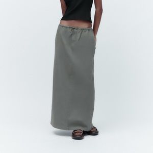 Zara Grey Cargo Skirt